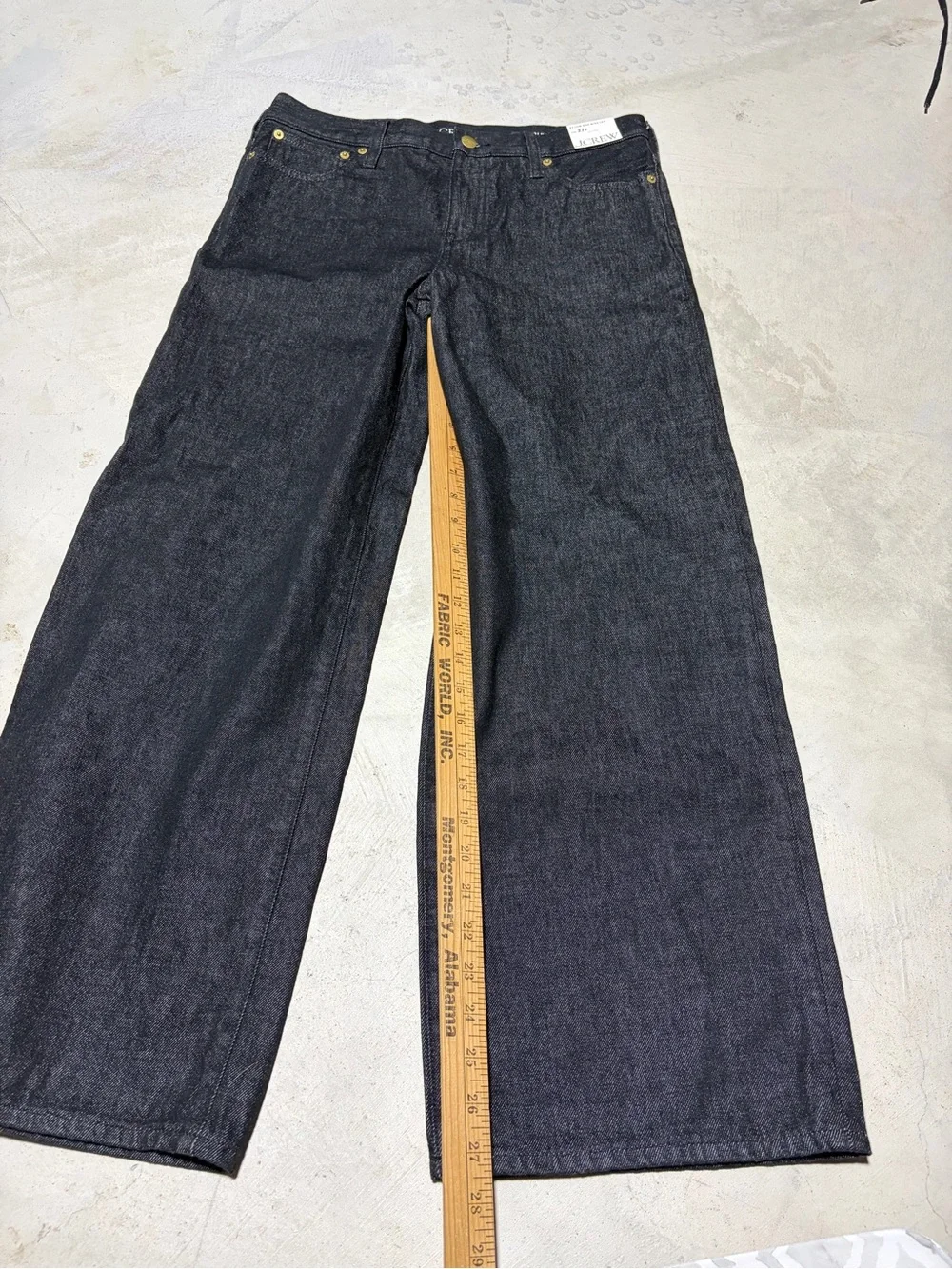 J. Crew NWT ‘84 low rise wide leg Dark Wash Jeans 27P